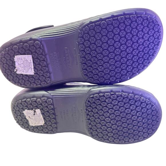 MERRELL PRO Black and Purple Clogs in Great Condition W 11/ M 9 - Picture 7 of 8